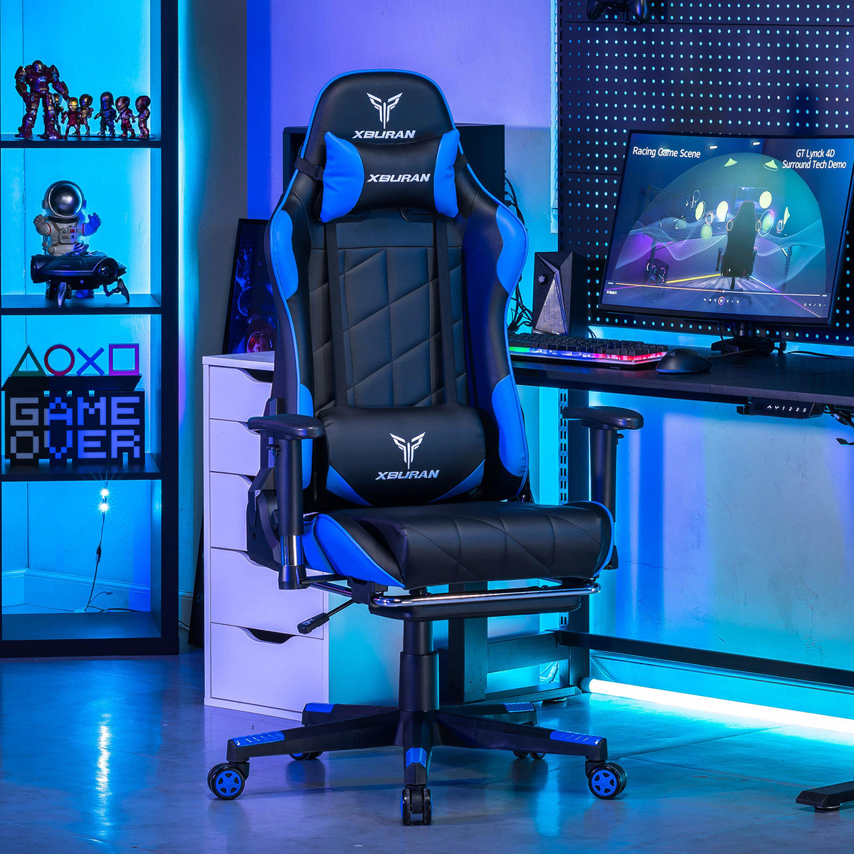 XBuran800 Gaming Chair with Footrest | GTRACING