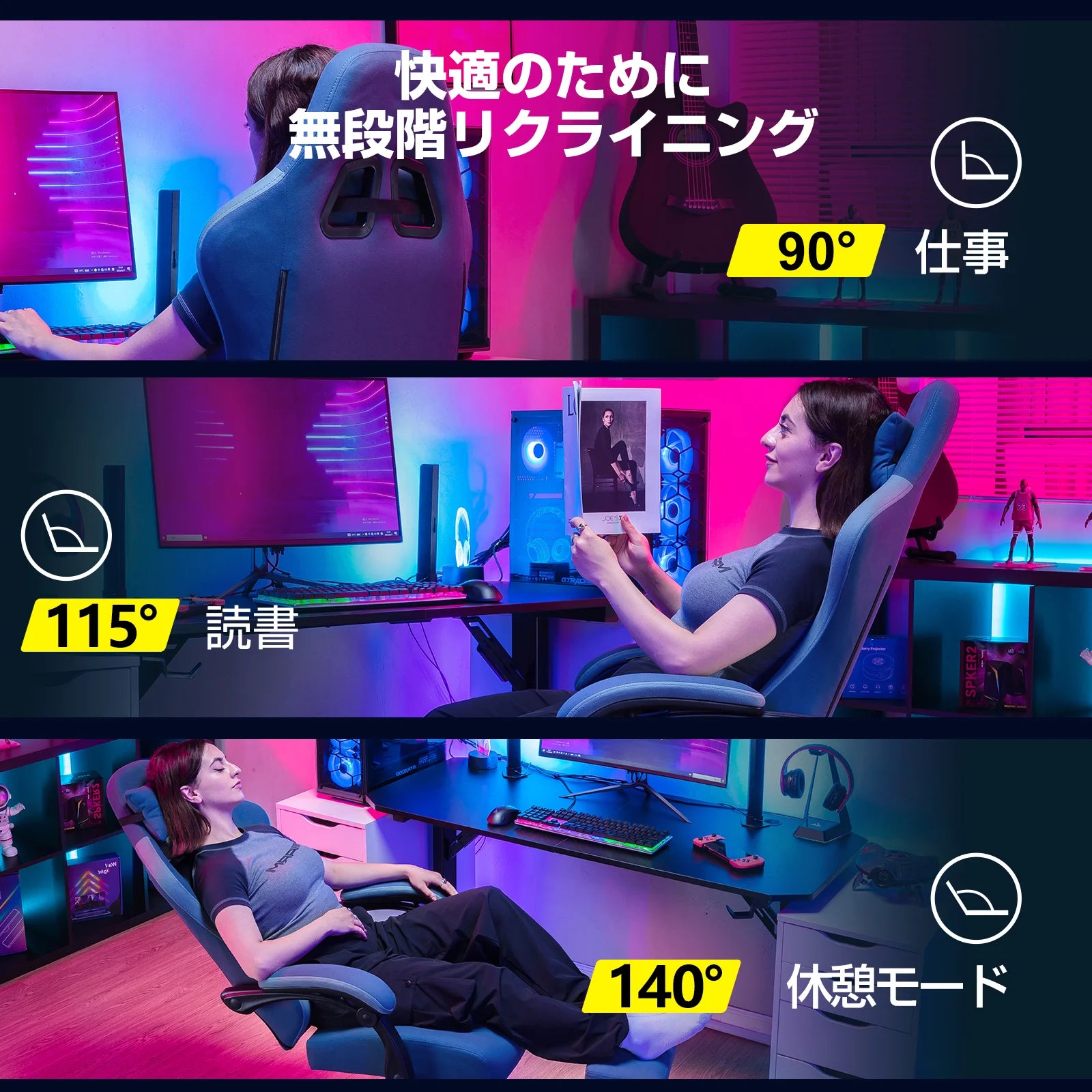 LR002 Gaming Chair with Footrest | GTRACING LR002 Gaming Chair with Footrest | GTRACING
